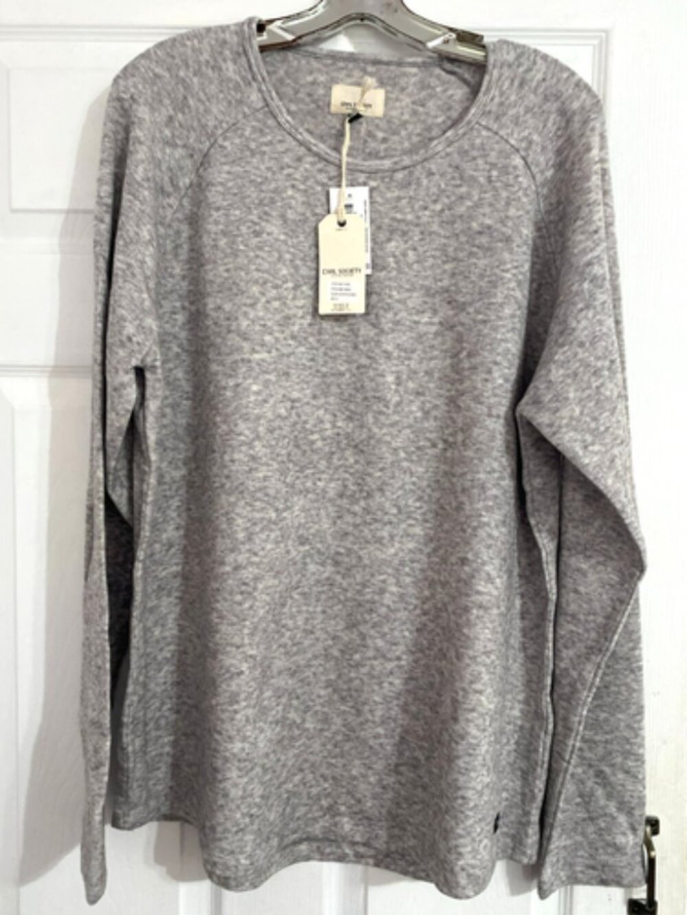 Civil Society Burke Shirt XL Mens Long Sleeve Heather Gray Oatmeal